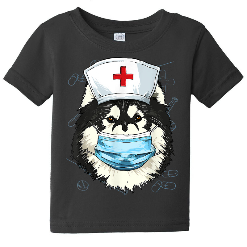 Hospital Alaskan Malamute Er Nurse Rn Lpn Nurse Life Pet Dog T Shirt Baby Tee | Artistshot