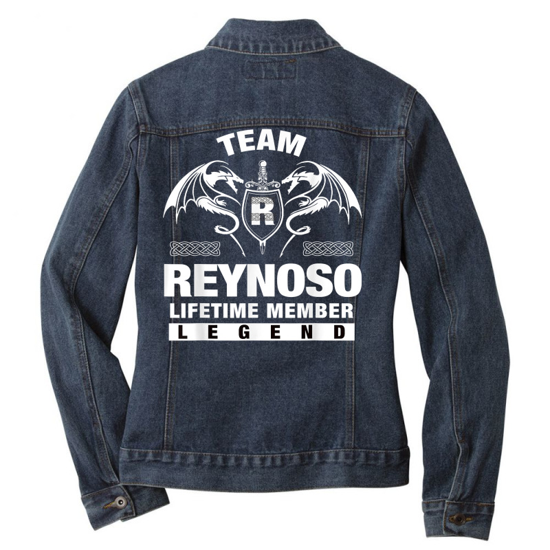 Team Reynoso Lifetime Member Gifts T Shirt Ladies Denim Jacket by cm-arts | Artistshot