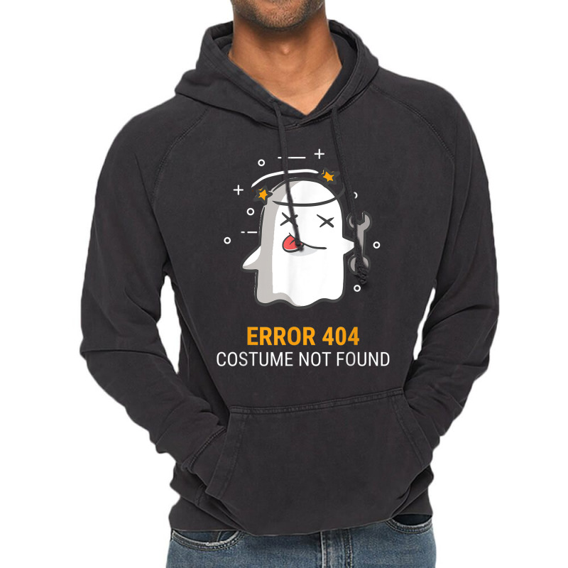 Error 404 Costume Not Found Easy Halloween Ghost Vintage Hoodie | Artistshot