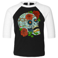 Mexican Skull Flowers Rose Catrina Calavera Cinco De Mayo Tank Top Toddler 3/4 Sleeve Tee | Artistshot