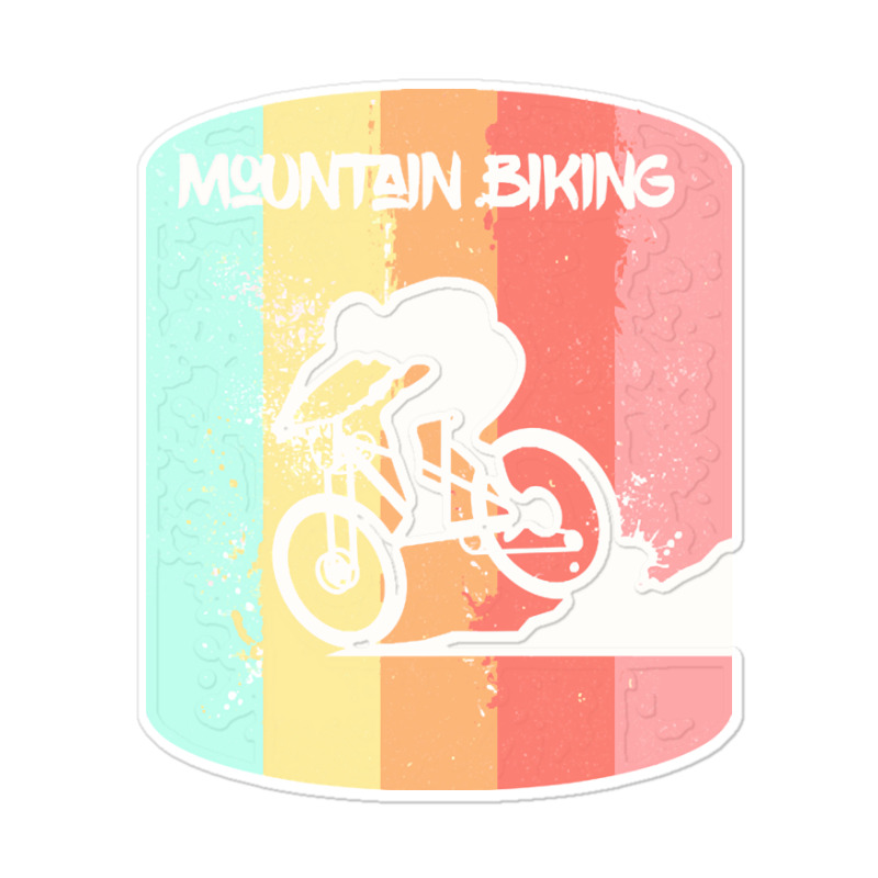 Mountain Bike For Men T  Shirt Vintage Mountain Biking Cycling T  Shir Sticker | Artistshot