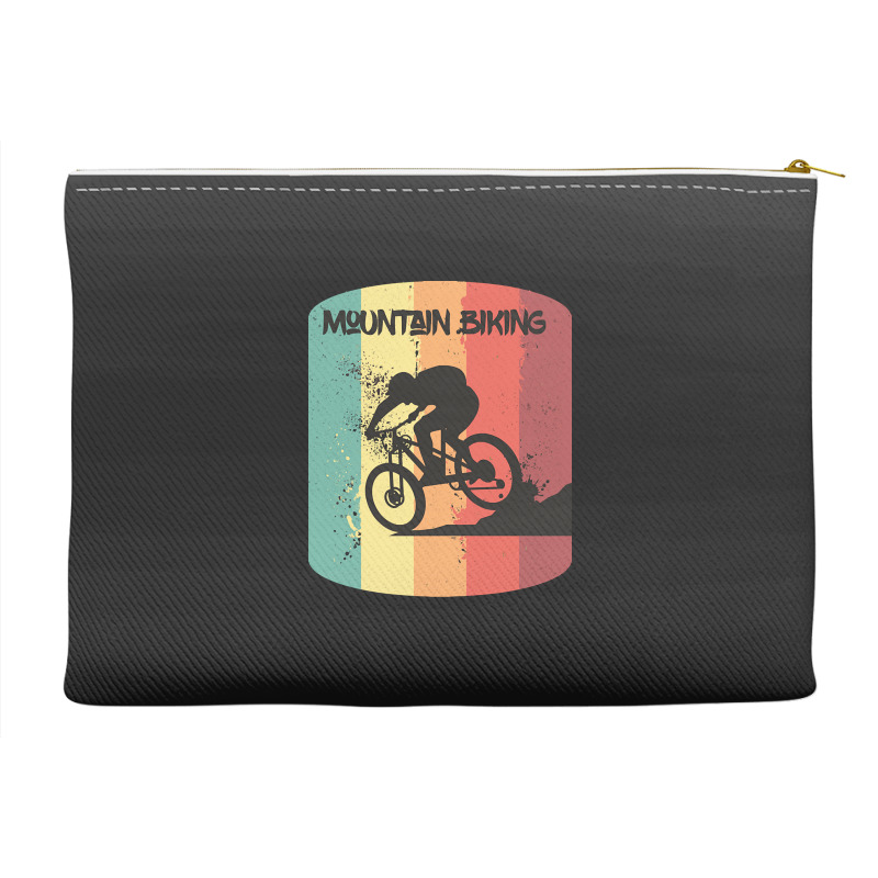 Mountain Bike For Men T  Shirt Vintage Mountain Biking Cycling T  Shir Accessory Pouches | Artistshot