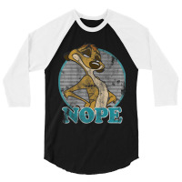 Lion King Timon Nope Striped Circle Vintage 3/4 Sleeve Shirt | Artistshot