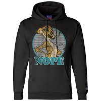 Lion King Timon Nope Striped Circle Vintage Champion Hoodie | Artistshot