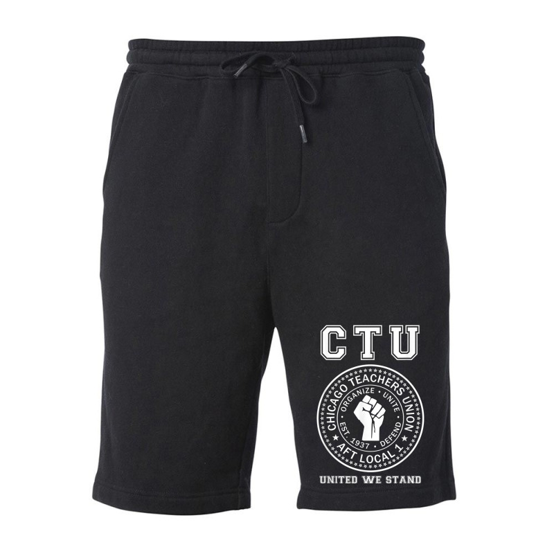 Chicago Teachers Union On Strike Protest United We Stand Fleece Short | Artistshot