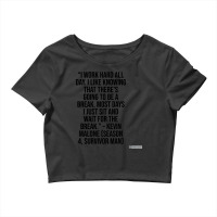 The Office Funny Quote-tckb3 Crop Top | Artistshot