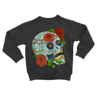 Mexican Skull Flowers Rose Catrina Calavera Cinco De Mayo Tank Top Toddler Sweatshirt | Artistshot