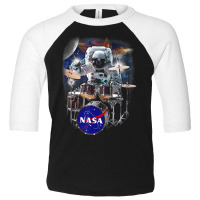 Astronaut Drummer Boy In Space Toddler 3/4 Sleeve Tee | Artistshot