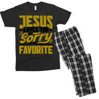 But Sorry I'm His Favorite Faith Christian (2) Men's T-shirt Pajama Set | Artistshot