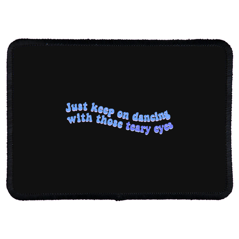 Teary Eyes Katy Perry Smile Album Lyrics Rectangle Patch | Artistshot