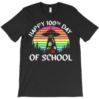 100 Days Of School Ufo Alien Abductiion Teacher Student T-shirt | Artistshot