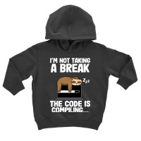 The Code Is Compiling Funny Sloth Programming Nerd Toddler Hoodie | Artistshot