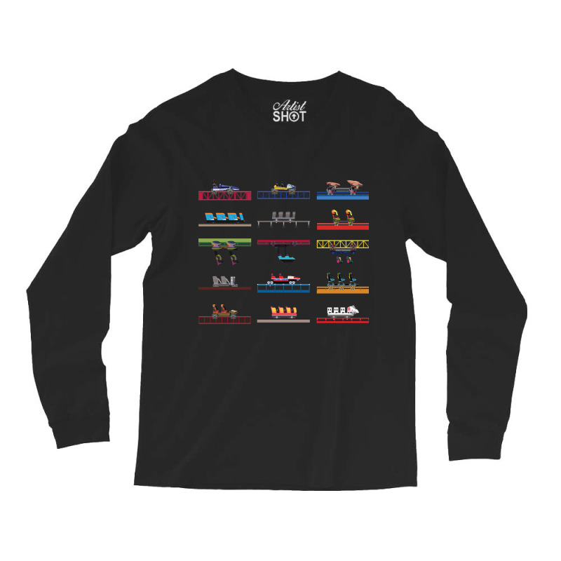 Cedar Poiint Coaster Cars Design Long Sleeve Shirts by Kosdapen517 | Artistshot