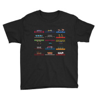 Cedar Poiint Coaster Cars Design Youth Tee | Artistshot