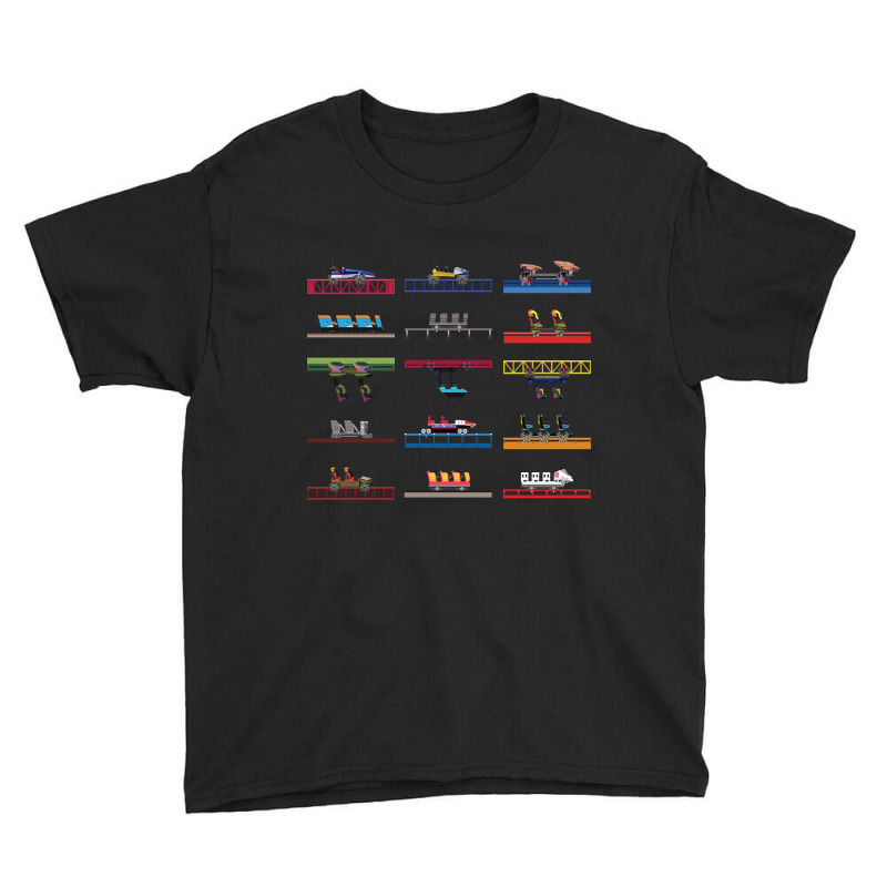 Cedar Poiint Coaster Cars Design Youth Tee by Kosdapen517 | Artistshot