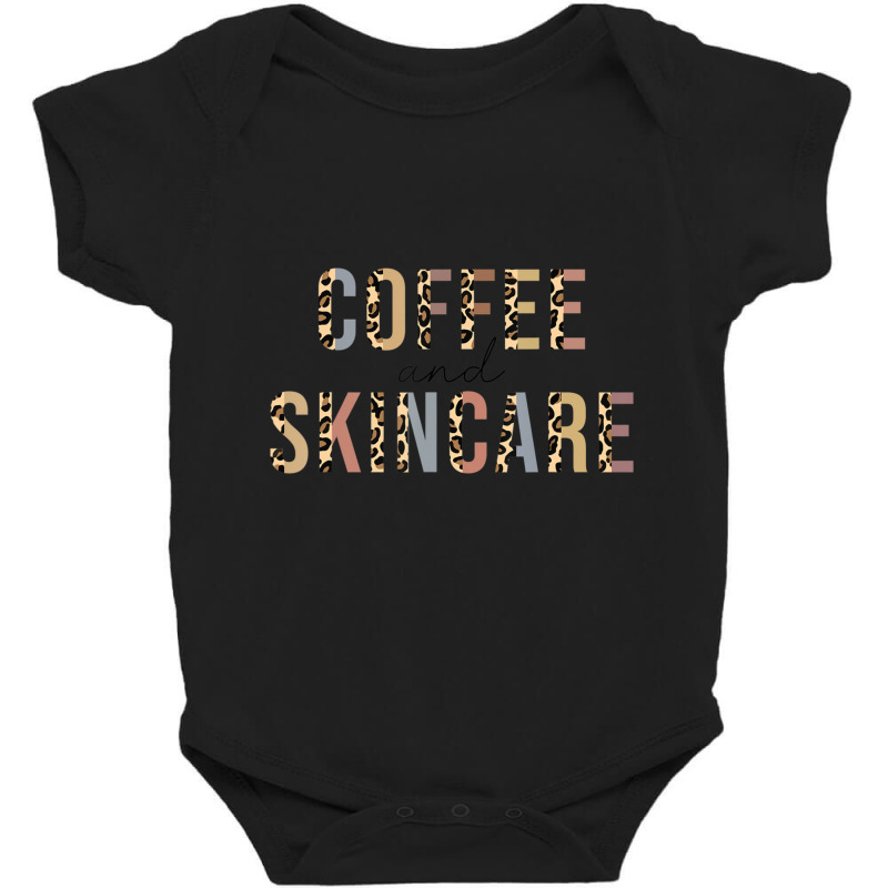 Coffee And Skincare Leopard Esthetician Skincare Baby Bodysuit by cm-arts | Artistshot