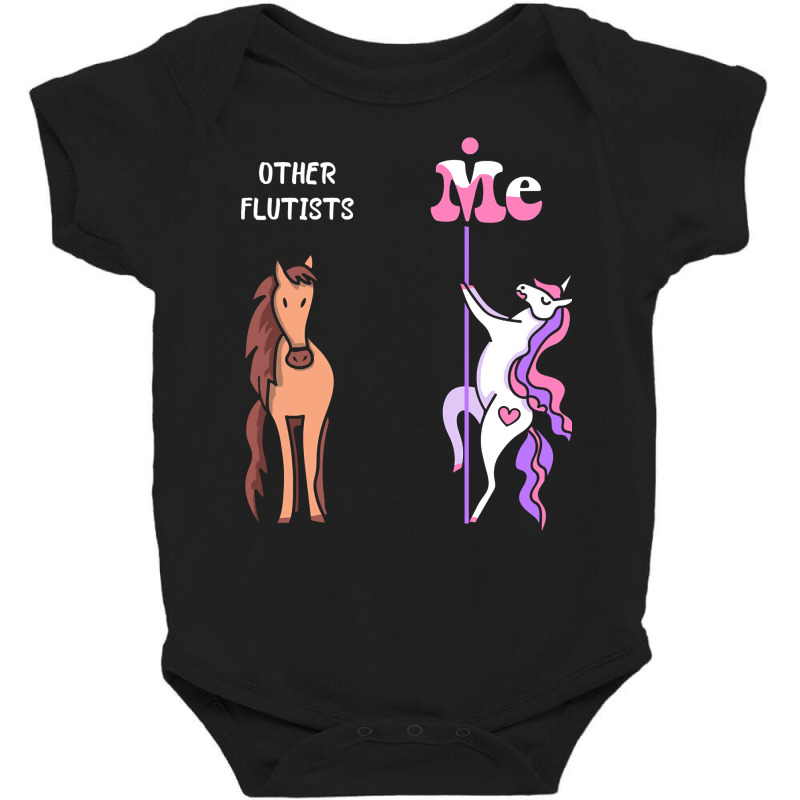 Other Flutists  Me Tee Unicorn Flutist Funny Gift Idea Flutist Tshirt Baby Bodysuit by guppiessetting | Artistshot