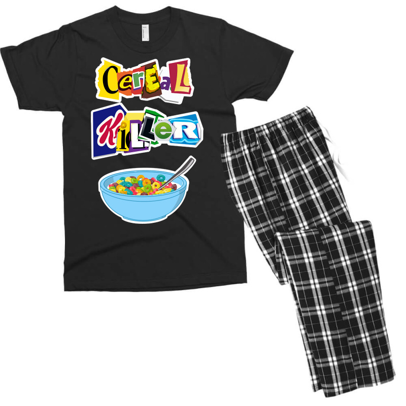 Cereal Killer Ransom Note Men's T-shirt Pajama Set by Kosdapen517 | Artistshot