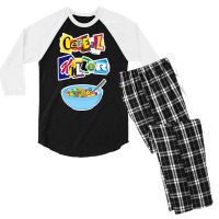 Cereal Killer Ransom Note Men's 3/4 Sleeve Pajama Set | Artistshot