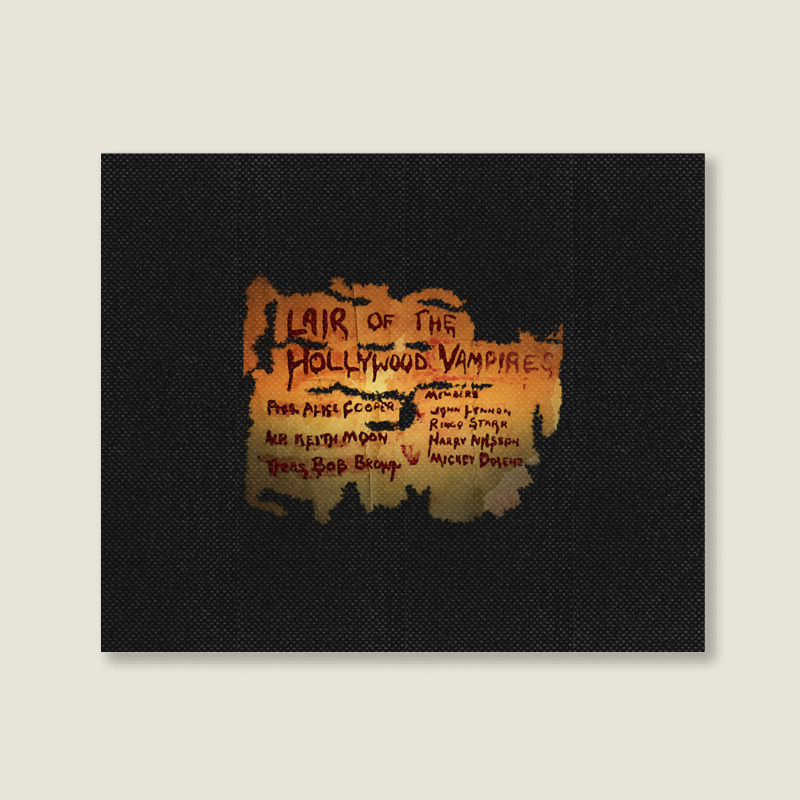 Lair Of The Hollywood Vampires Design Landscape Canvas Print | Artistshot