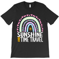 Sunshine And Time Travel Cute Rainbow Graphic For Womens Kids Girls T-shirt | Artistshot