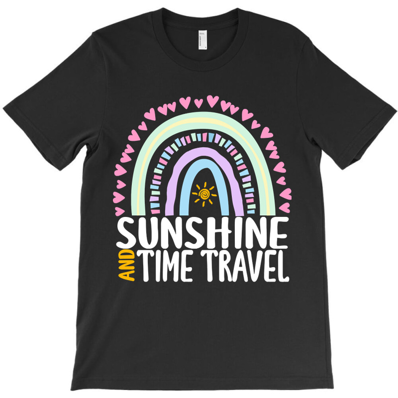 Sunshine And Time Travel Cute Rainbow Graphic For Womens Kids Girls T-Shirt by behindcedar22 | Artistshot