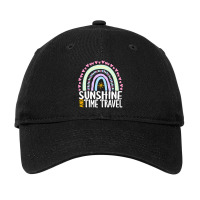 Sunshine And Time Travel Cute Rainbow Graphic For Womens Kids Girls Adjustable Cap | Artistshot