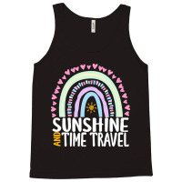 Sunshine And Time Travel Cute Rainbow Graphic For Womens Kids Girls Tank Top | Artistshot