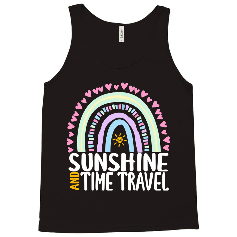 Sunshine And Time Travel Cute Rainbow Graphic For Womens Kids Girls Tank Top by behindcedar22 | Artistshot