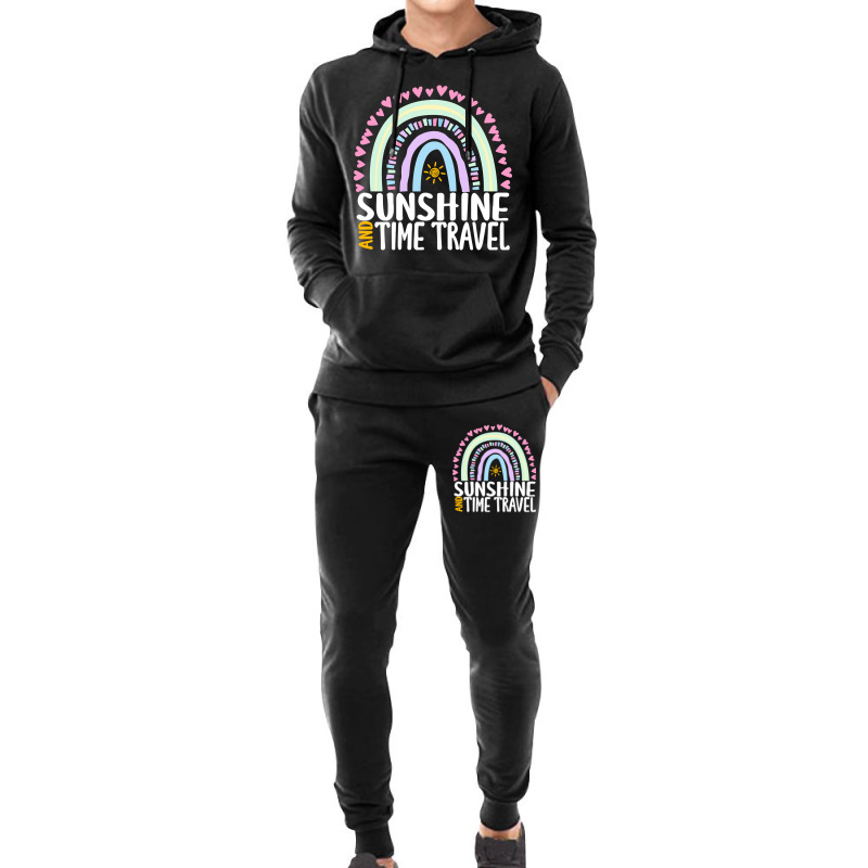 Sunshine And Time Travel Cute Rainbow Graphic For Womens Kids Girls Hoodie & Jogger set by behindcedar22 | Artistshot