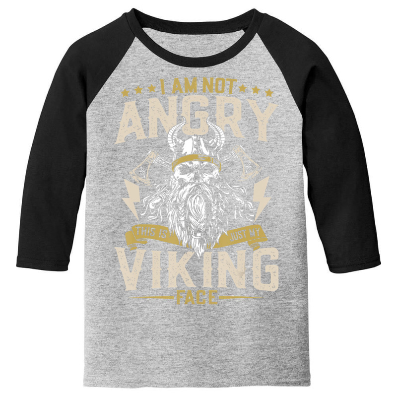 Viking Quote Scandinavian Celtic Mythology Youth 3/4 Sleeve by cm-arts | Artistshot