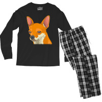 Chihuahua Dogs T  Shirt Short Haired Chihuahua Dog Owner Gift Idea T Men's Long Sleeve Pajama Set | Artistshot