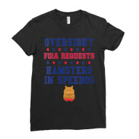 Womens-oversight-foia-requests-hamsters-in-speedos-v-neck Ladies Fitted T-shirt | Artistshot