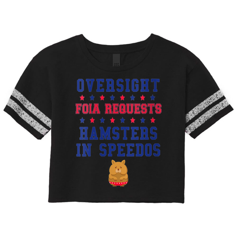 Womens-oversight-foia-requests-hamsters-in-speedos-v-neck Scorecard Crop Tee by cm-arts | Artistshot