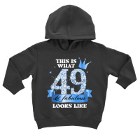 49 & Fabulous I Blue Black Party Group Candid Photo Outfit T Shirt Toddler Hoodie | Artistshot