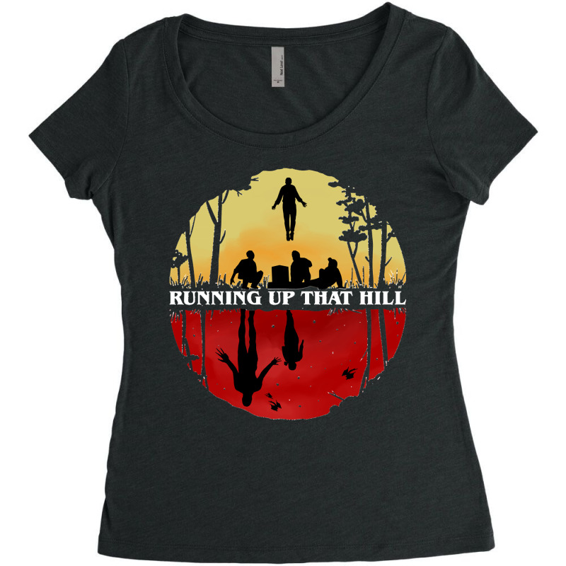 Parallel Running Up That Hill Scene Classic Women's Triblend Scoop T-shirt by cm-arts | Artistshot