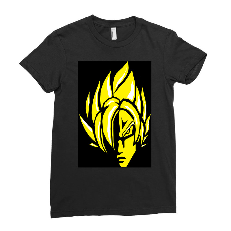 Super Saiyan Goku Ladies Fitted T-Shirt by bummercaught | Artistshot