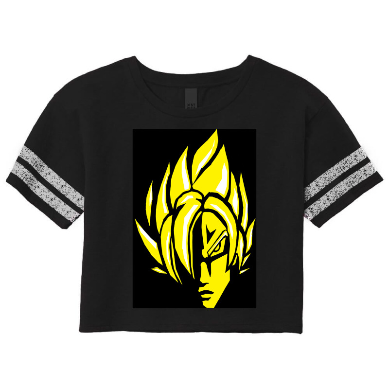 Super Saiyan Goku Scorecard Crop Tee by bummercaught | Artistshot