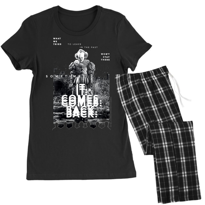 Womens It Movie Pennywise It Comes Back V-neck Women's Pajamas Set by ngodo | Artistshot