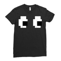 Retro Arcade Game Ghost 80s 8 Bit Halloween Group Costume T Shirt Ladies Fitted T-shirt | Artistshot