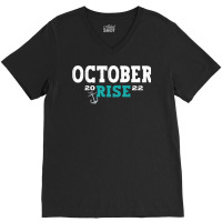 October Rise Mariner Vintage Quotes Mariners October Rise Pullover Hoo V-neck Tee | Artistshot