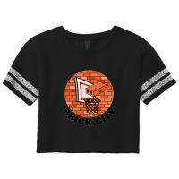 Brick City Funny Basketball Thic Text Scorecard Crop Tee | Artistshot