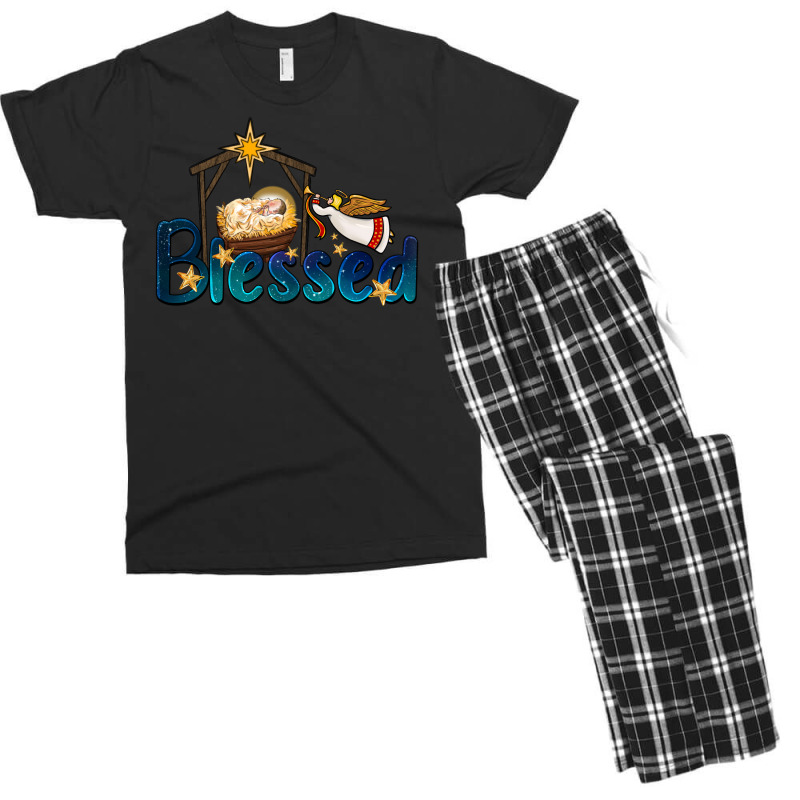 Blessed Holy Night Men's T-shirt Pajama Set | Artistshot