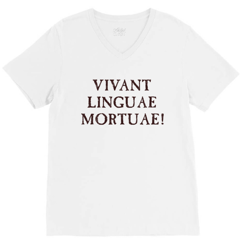 Long Live Dead Languages   Latin V-Neck Tee by cm-arts | Artistshot