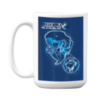 Blue Isla Nublar Map 15 Oz Coffee Mug | Artistshot