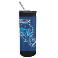 Blue Isla Nublar Map Skinny Tumbler | Artistshot