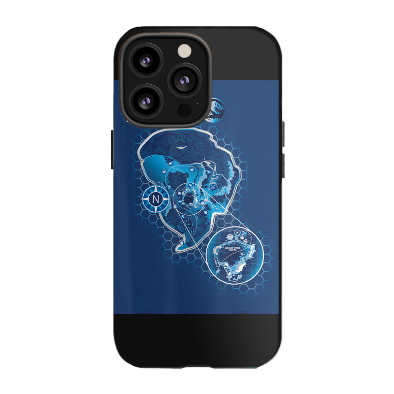 Blue Isla Nublar Map Iphone 13 Pro Case | Artistshot