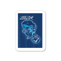 Blue Isla Nublar Map Sticker | Artistshot