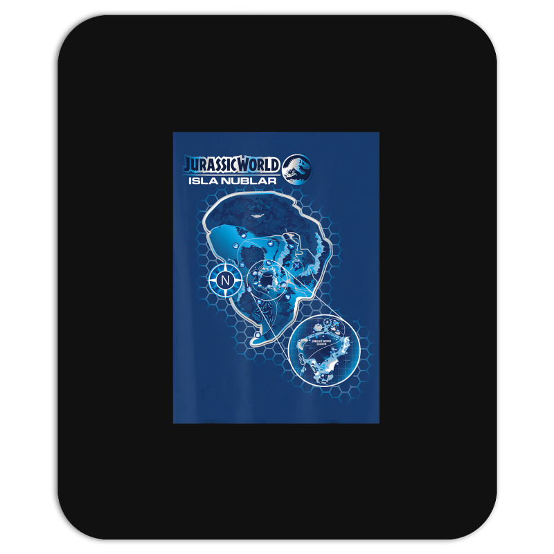 Blue Isla Nublar Map Mousepad | Artistshot