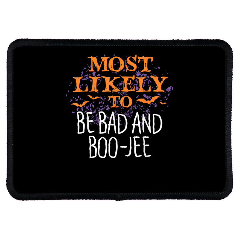 Most Likely To Halloween Be Bad And Boo Jee Matching T Shirt Rectangle Patch | Artistshot